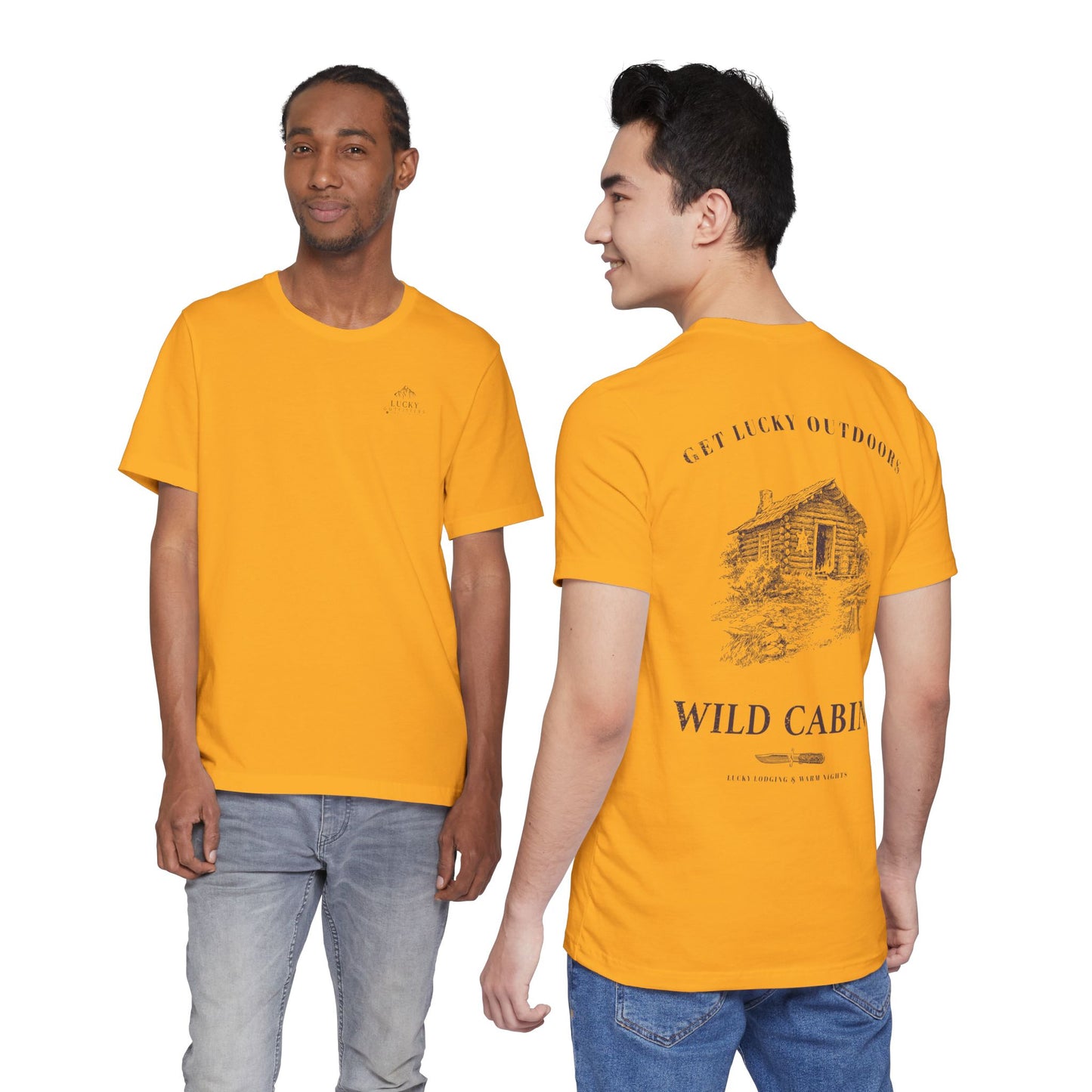 Get Lucky Outdoors Unisex Vintage Wild Cabins T-Shirt