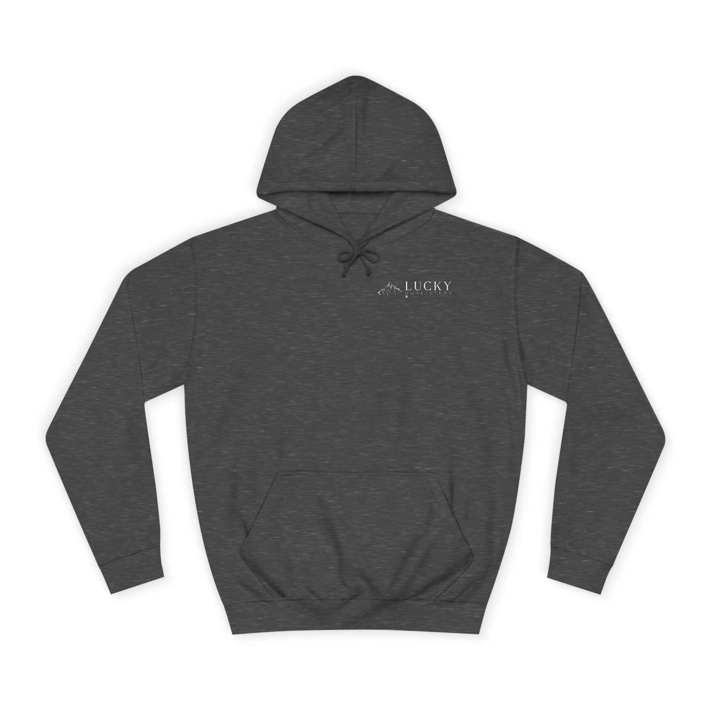 Lucky Mountain Hoodie — Minimal Outdoor Graphic Pullover