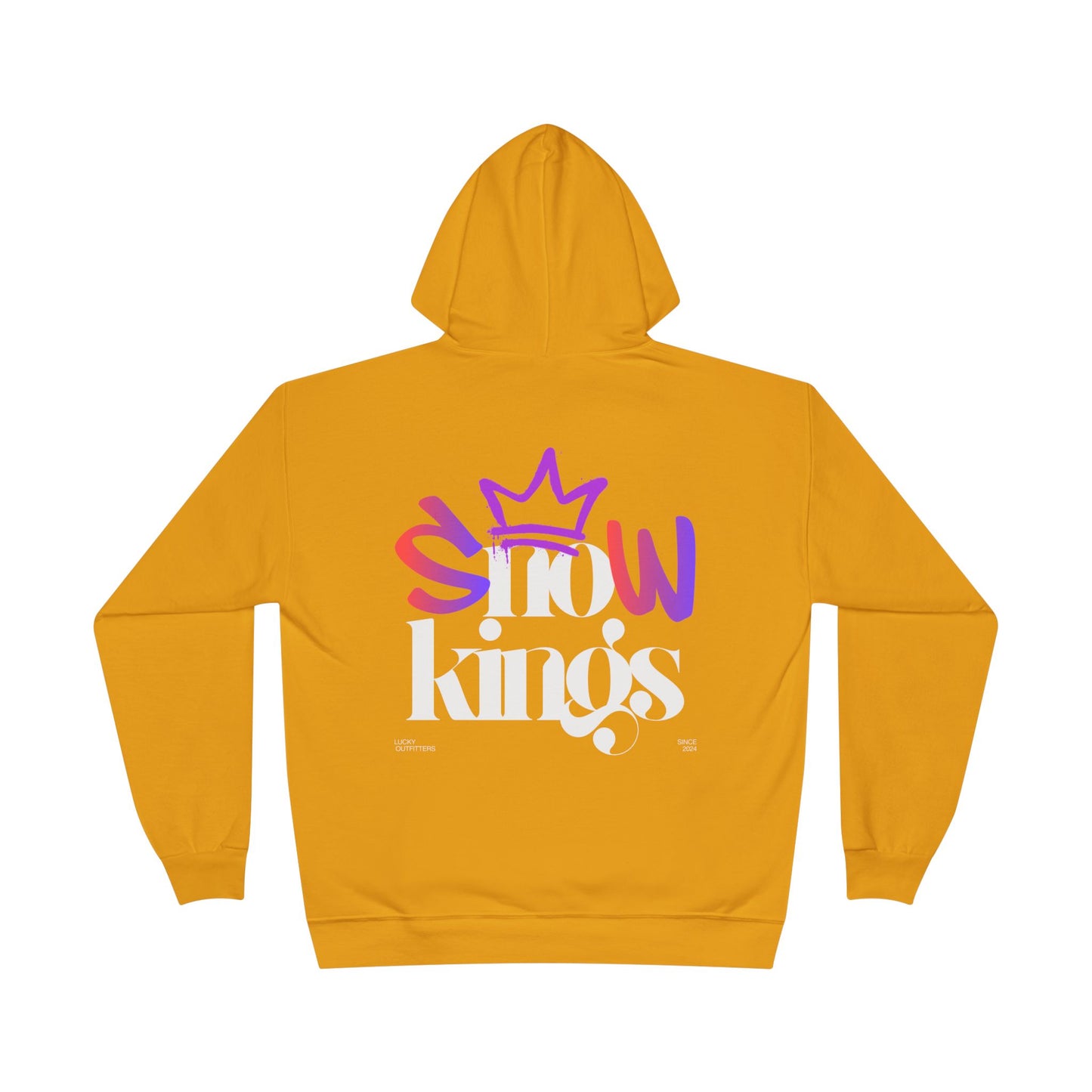 The "Snow Kings" Hoodie white graphic - Unisex Graphic Pullover by Lucky Outfitters