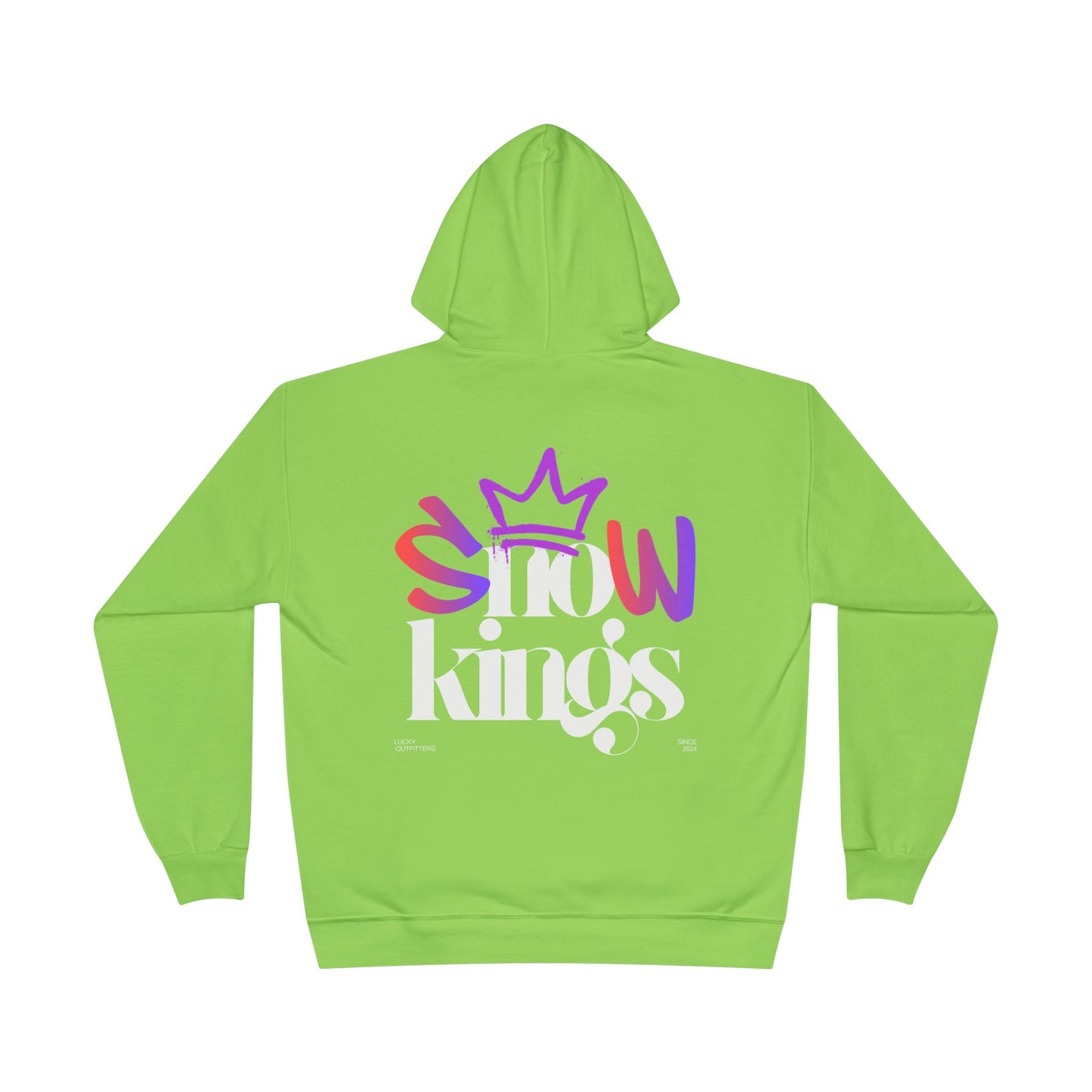 The "Snow Kings" Hoodie white graphic - Unisex Graphic Pullover by Lucky Outfitters