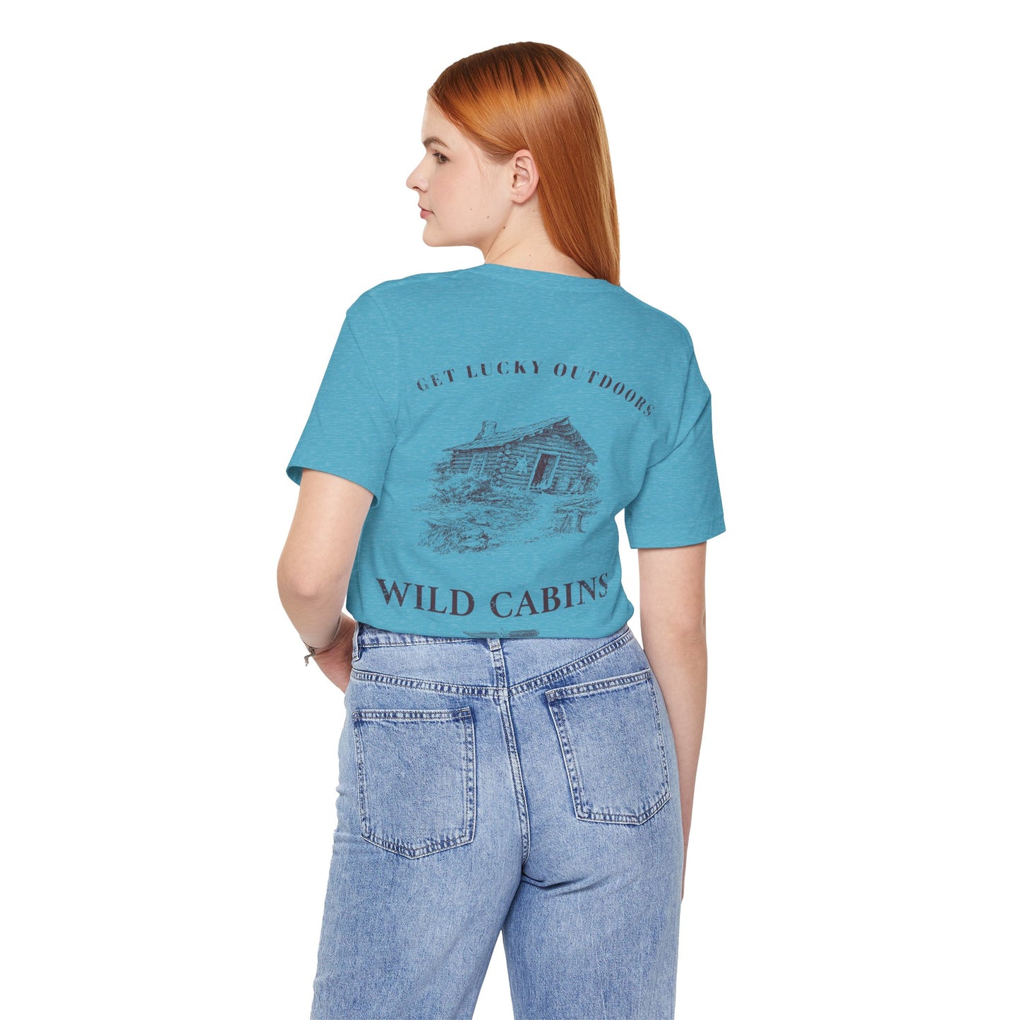 Get Lucky Outdoors Unisex Vintage Wild Cabins T-Shirt