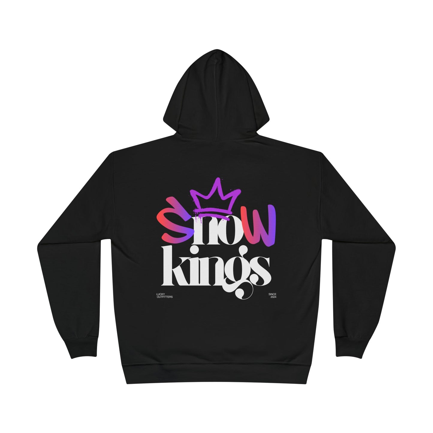 The "Snow Kings" Hoodie white graphic - Unisex Graphic Pullover by Lucky Outfitters