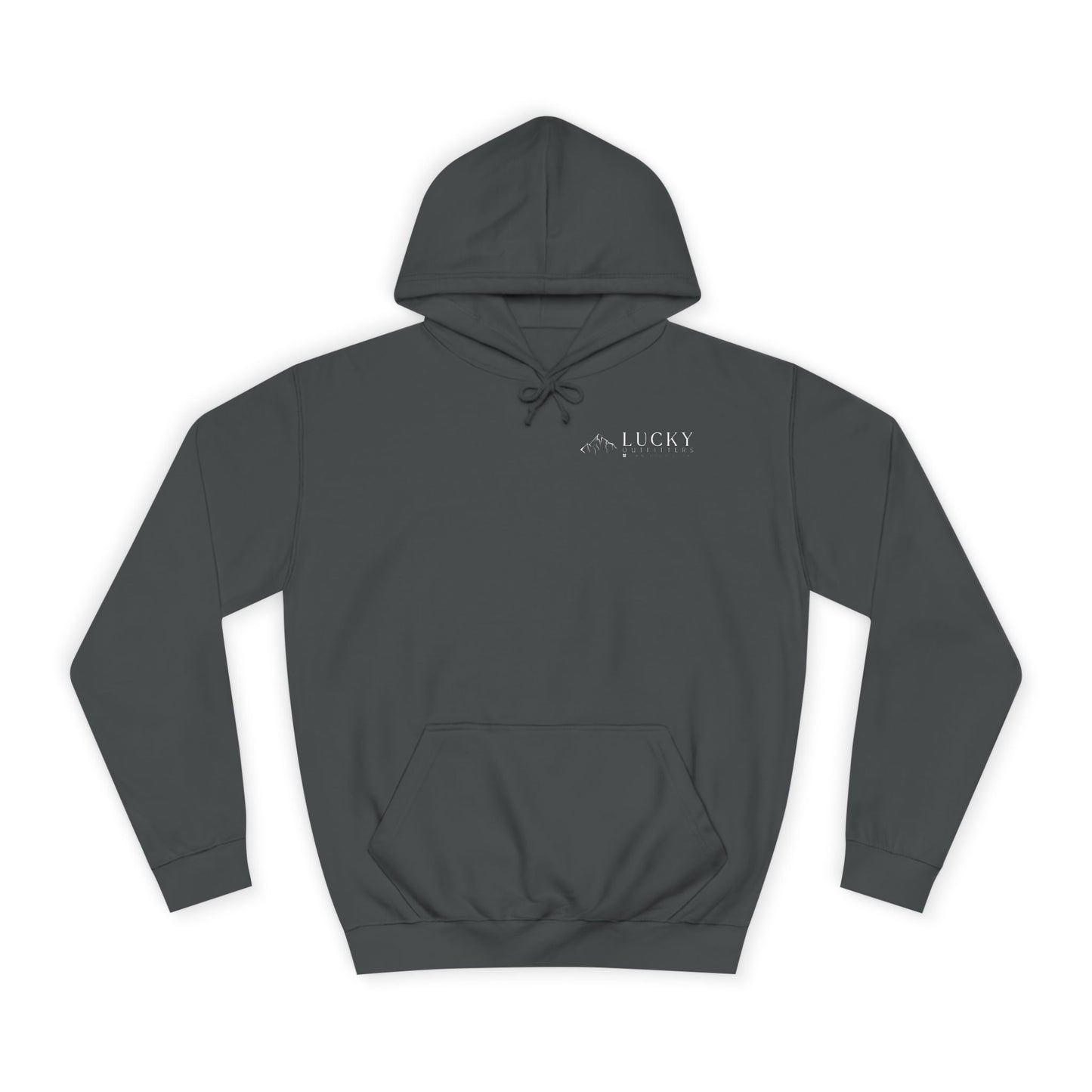 Lucky Mountain Hoodie — Minimal Outdoor Graphic Pullover
