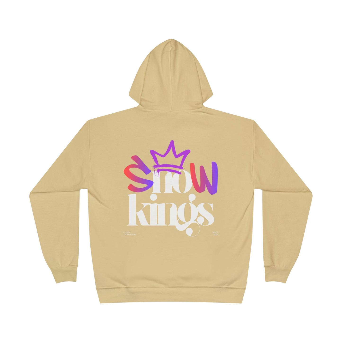The "Snow Kings" Hoodie white graphic - Unisex Graphic Pullover by Lucky Outfitters
