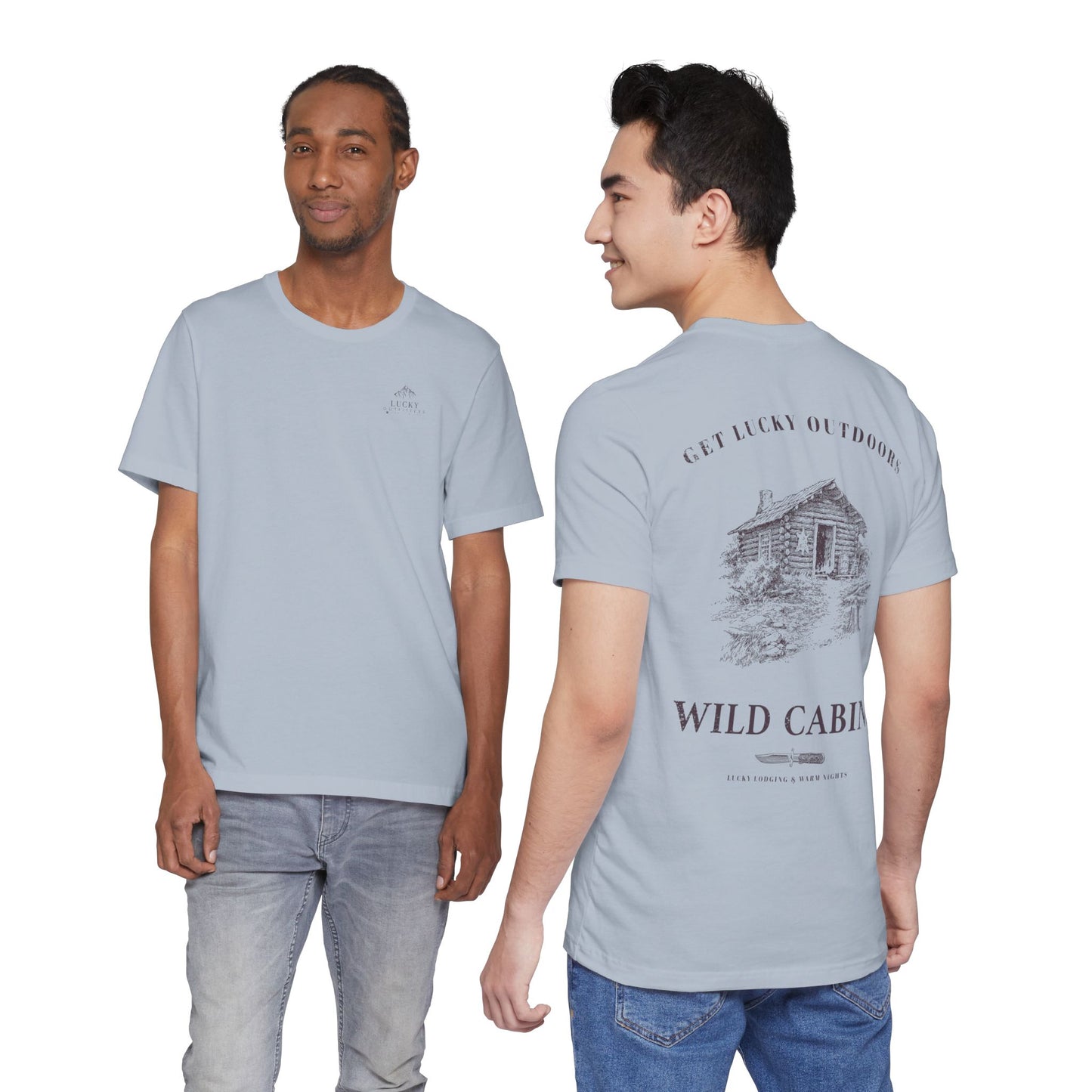 Get Lucky Outdoors Unisex Vintage Wild Cabins T-Shirt