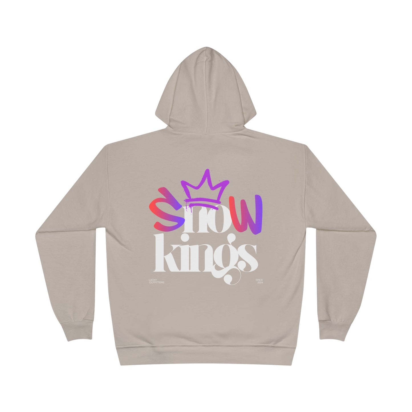 The "Snow Kings" Hoodie white graphic - Unisex Graphic Pullover by Lucky Outfitters
