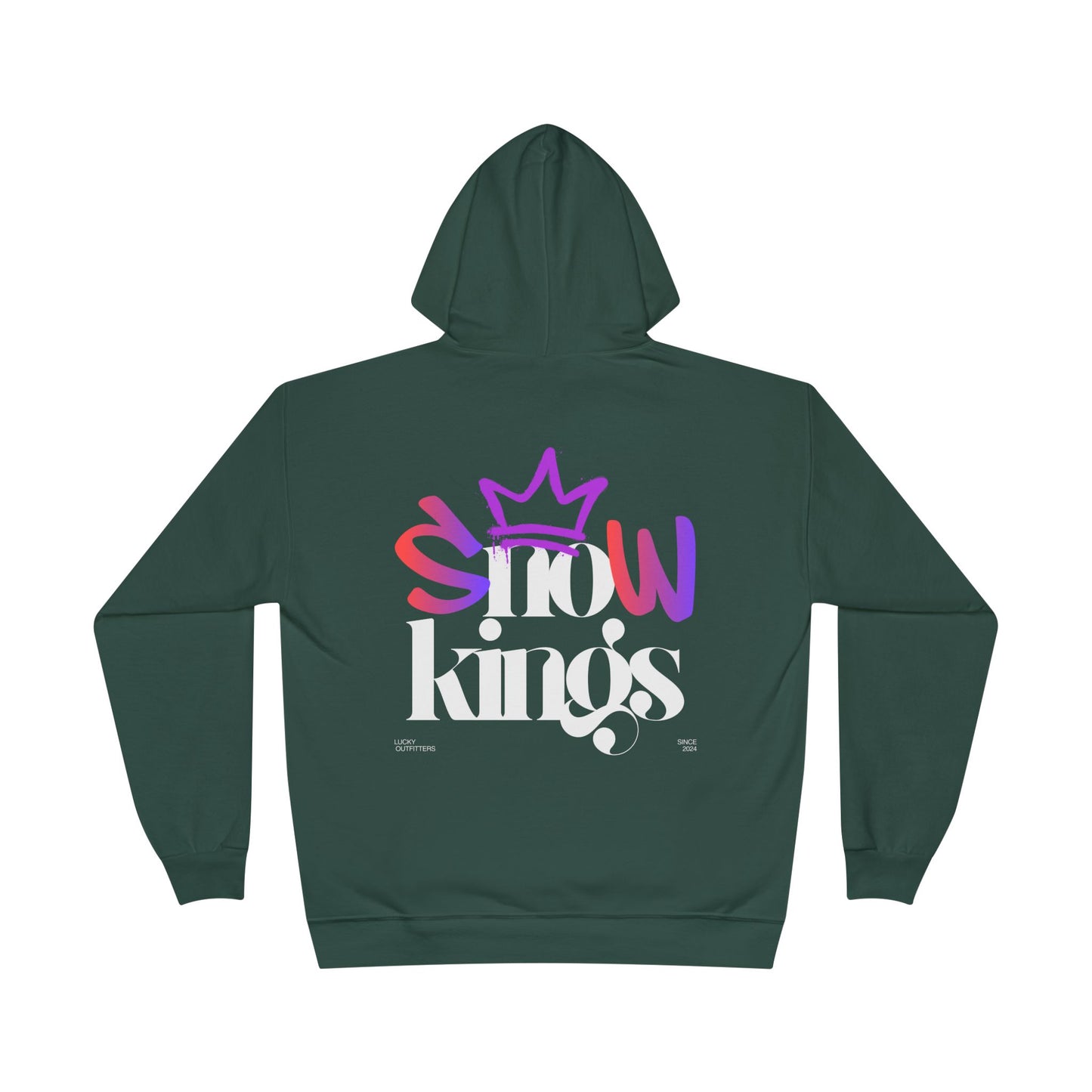 The "Snow Kings" Hoodie white graphic - Unisex Graphic Pullover by Lucky Outfitters
