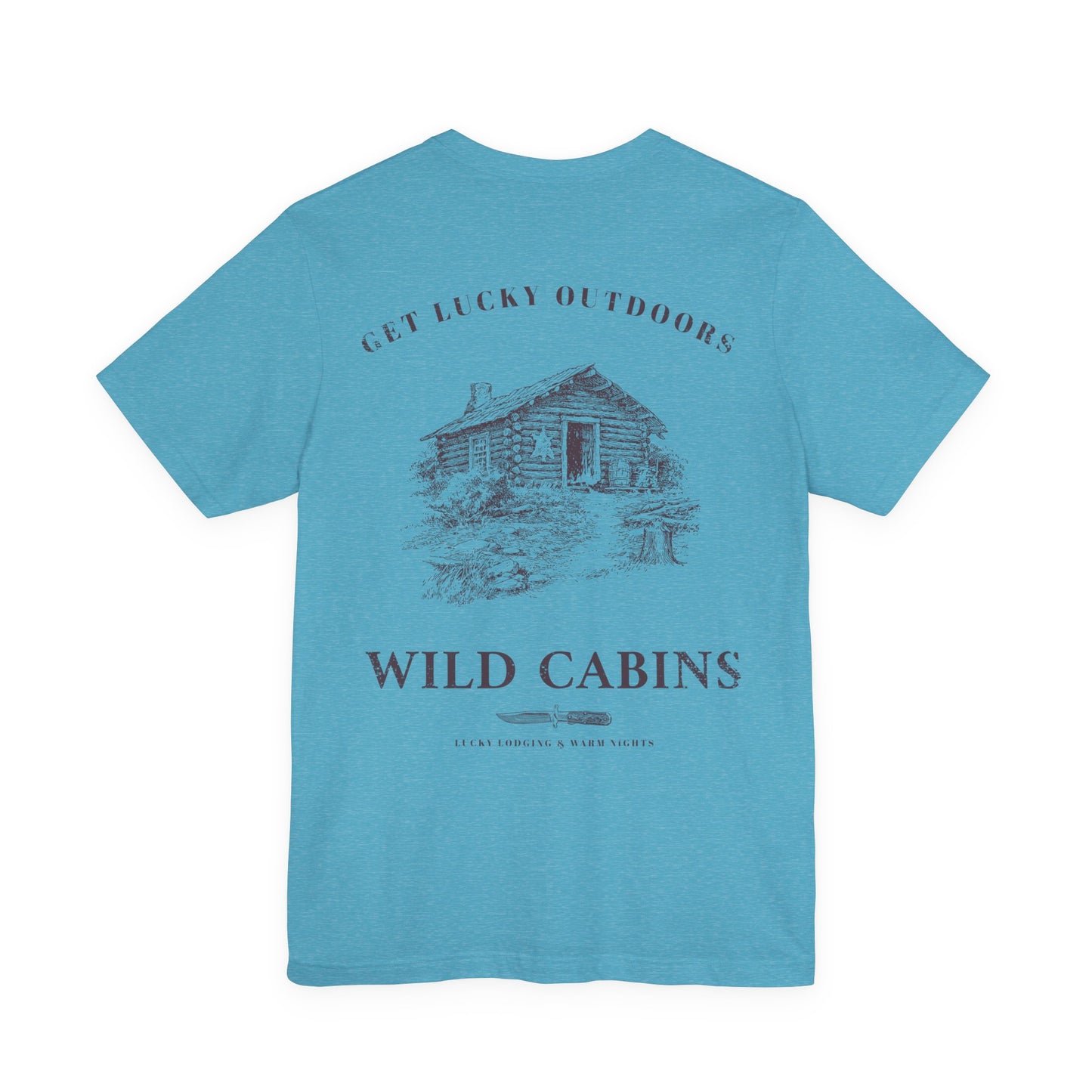 Get Lucky Outdoors Unisex Vintage Wild Cabins T-Shirt