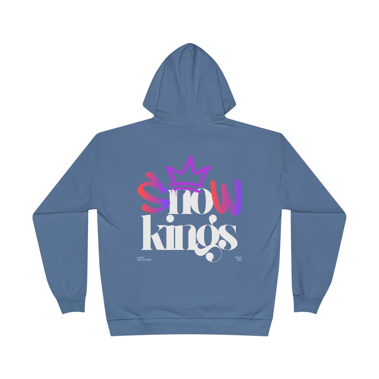 The "Snow Kings" Hoodie white graphic - Unisex Graphic Pullover by Lucky Outfitters