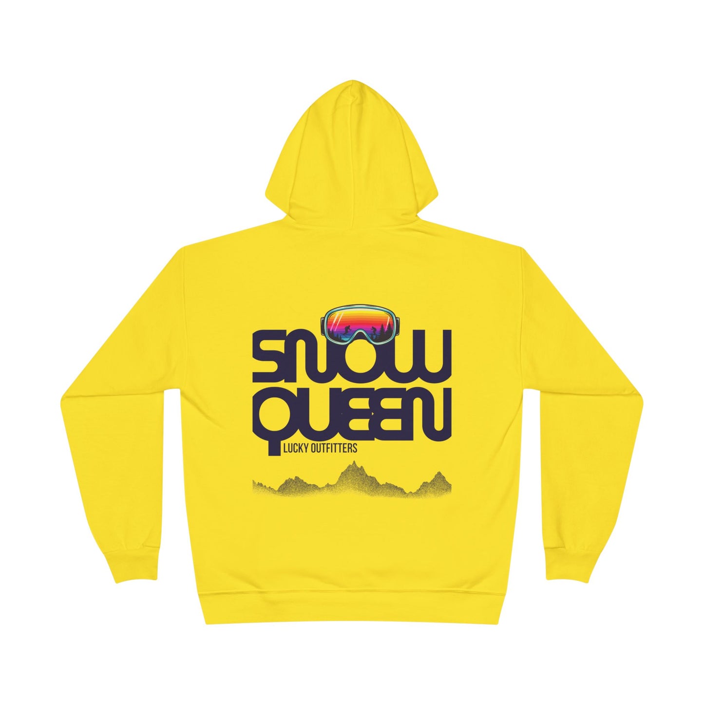 The Snow Queen Retro Goggles Hoodie - Unisex Graphic Pullover by Lucky Outfitters