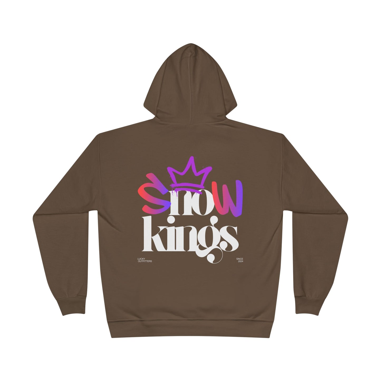 The "Snow Kings" Hoodie white graphic - Unisex Graphic Pullover by Lucky Outfitters