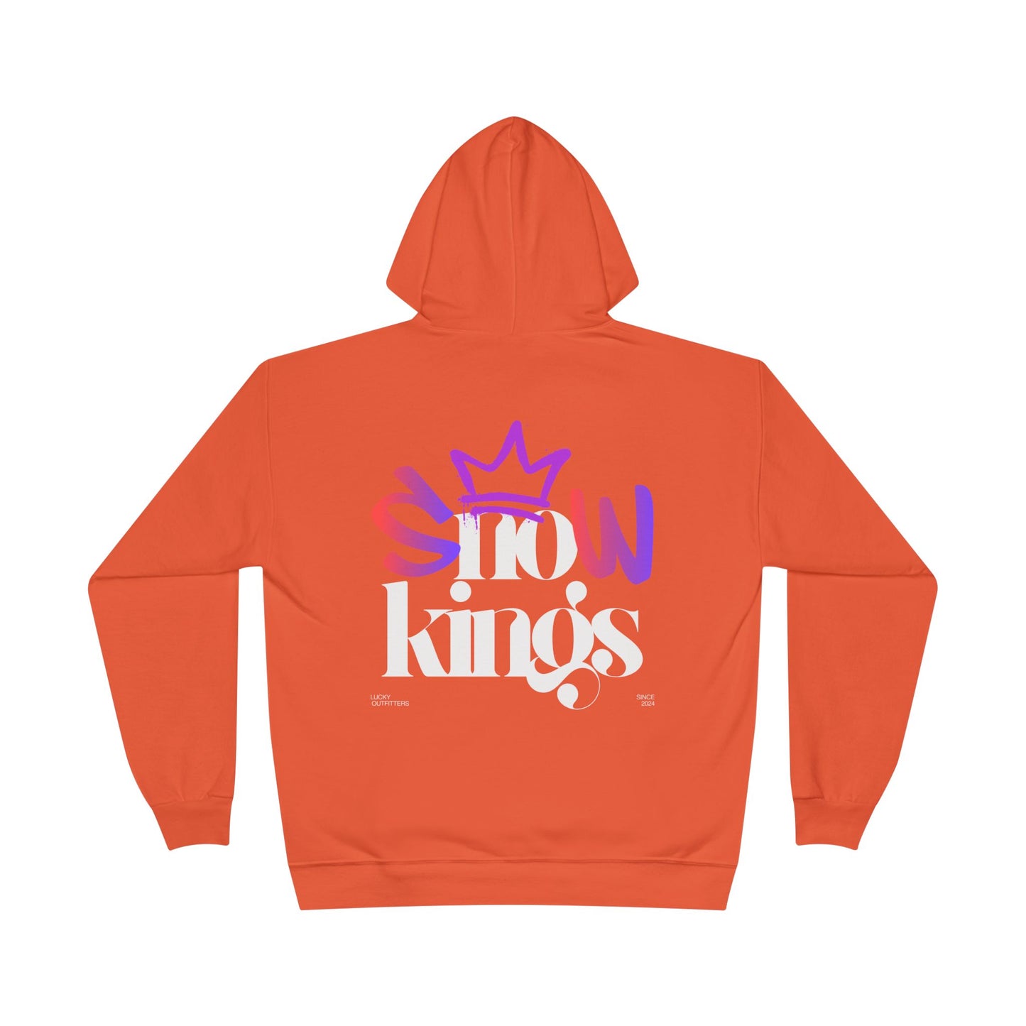 The "Snow Kings" Hoodie white graphic - Unisex Graphic Pullover by Lucky Outfitters