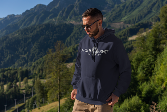Mount Elbert Summit Hoodie — Unisex Hiking Souvenir Pullover by Lucky Outfitters
