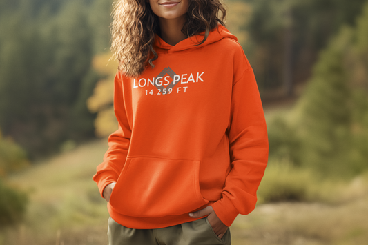 Longs Peak Summit Hoodie — Unisex Hiking Souvenir Pullover by Lucky Outfitters