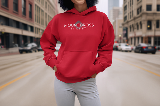 Mount Bross Summit Hoodie — Unisex Hiking Souvenir Pullover by Lucky Outfitters