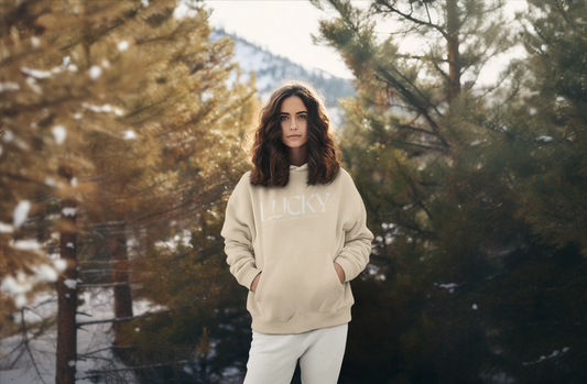 Your Lucky Hoodie - LUCKY Off White Graphic Unisex Pullover