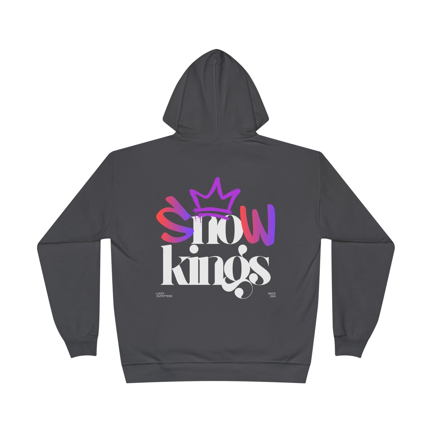 The "Snow Kings" Hoodie white graphic - Unisex Graphic Pullover by Lucky Outfitters