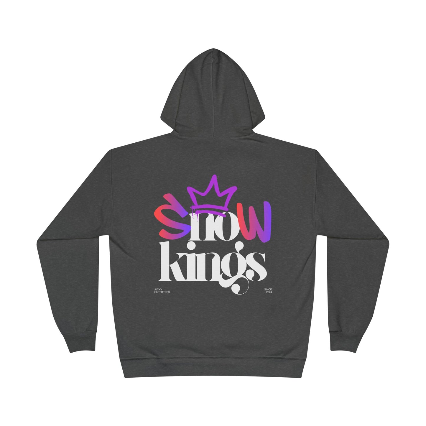 The "Snow Kings" Hoodie white graphic - Unisex Graphic Pullover by Lucky Outfitters