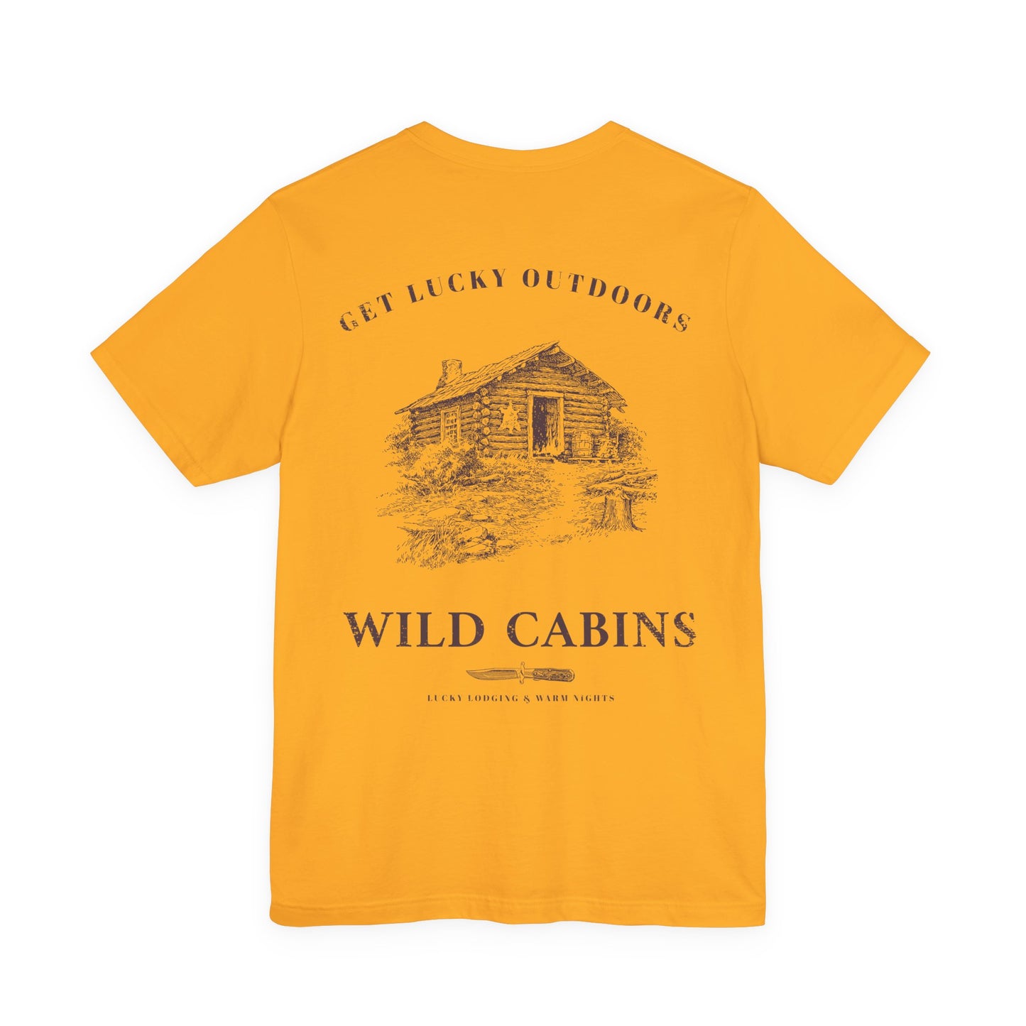 Get Lucky Outdoors Unisex Vintage Wild Cabins T-Shirt