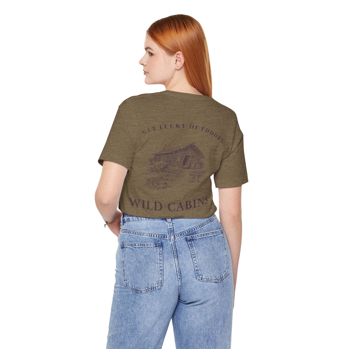 Get Lucky Outdoors Unisex Vintage Wild Cabins T-Shirt