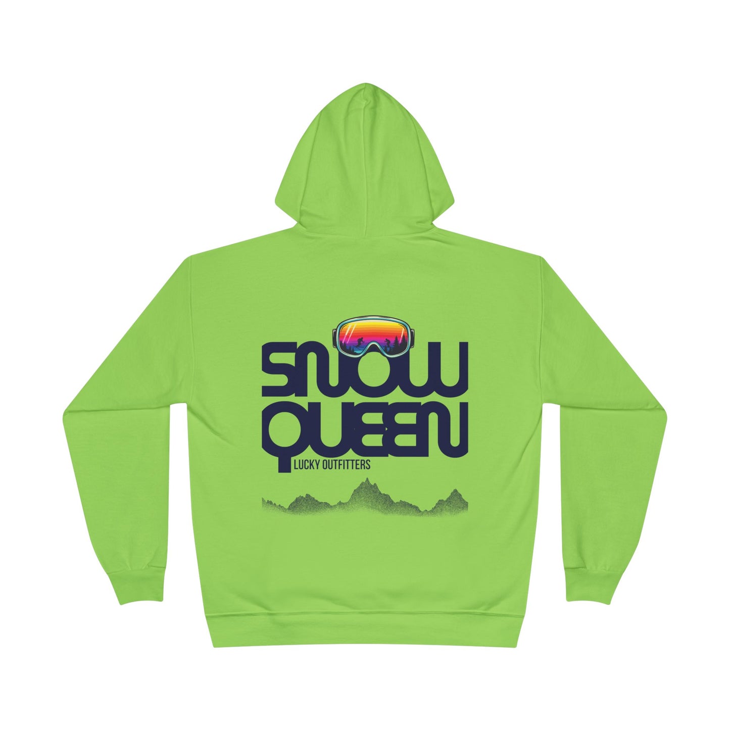 The Snow Queen Retro Goggles Hoodie - Unisex Graphic Pullover by Lucky Outfitters