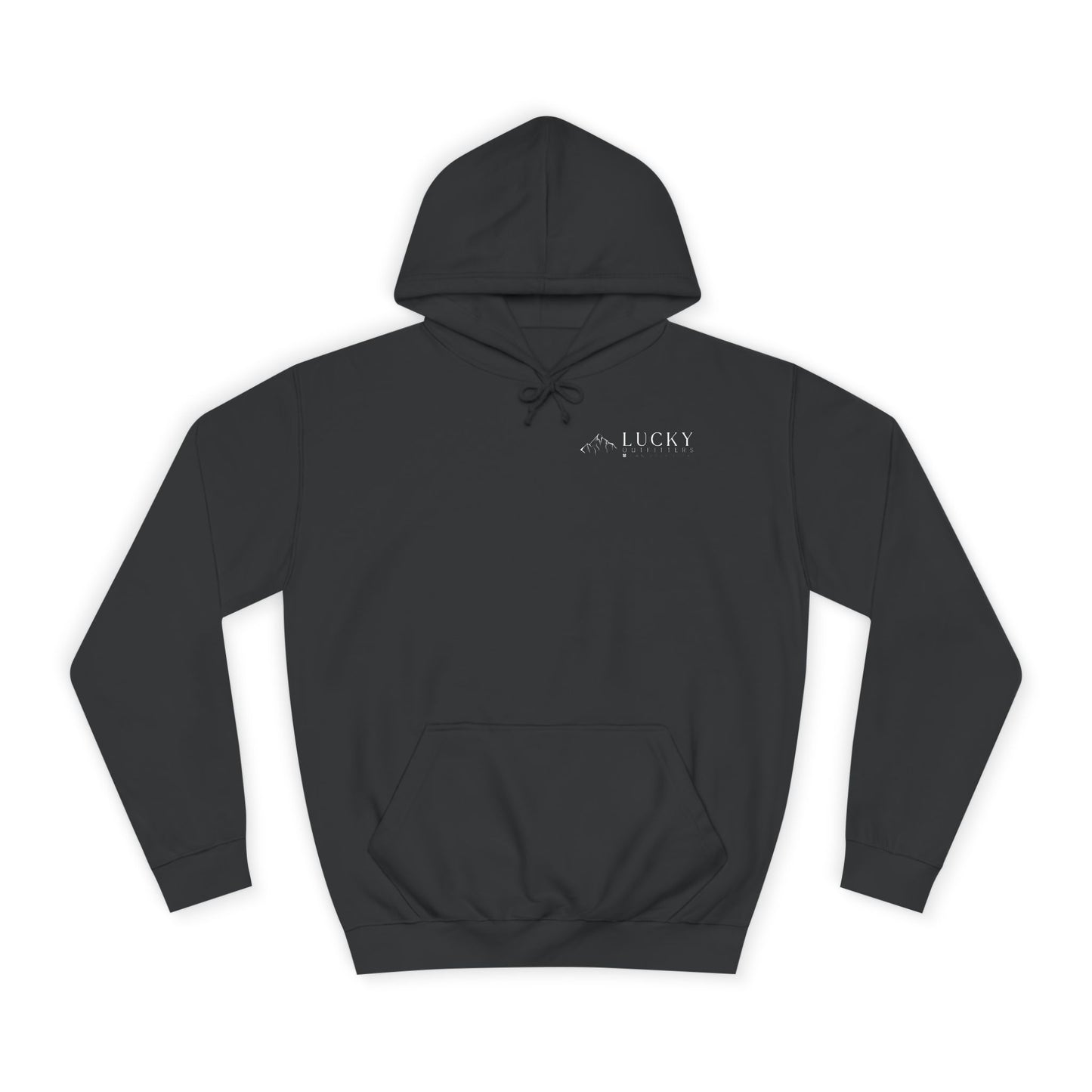Lucky Mountain Hoodie — Minimal Outdoor Graphic Pullover